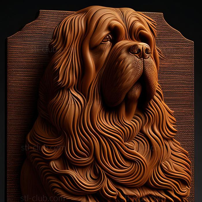 3D model st Tibetan Mastiff dog (STL)